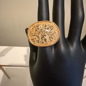 Stunning Gold Textured Ring